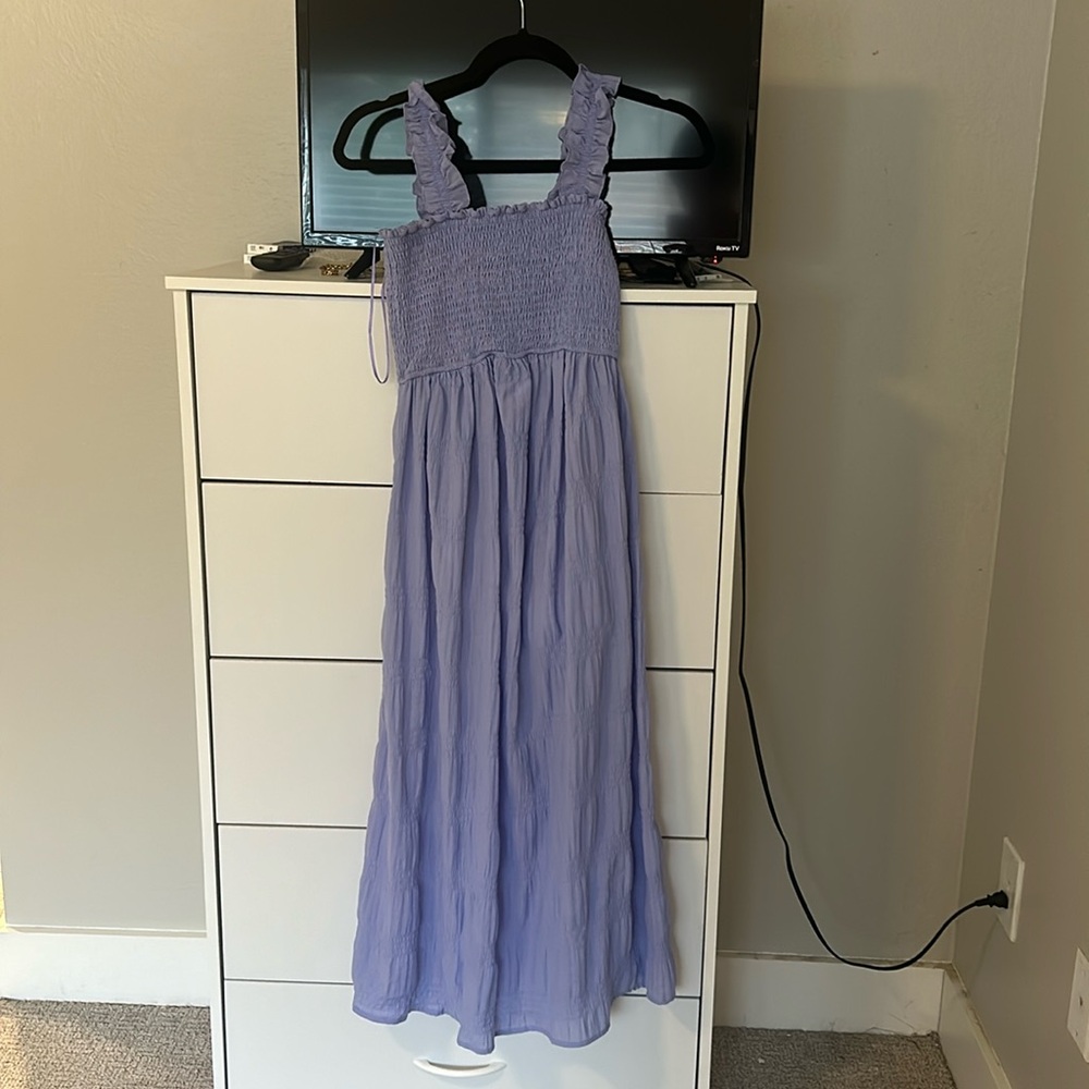 Purple maxi dress